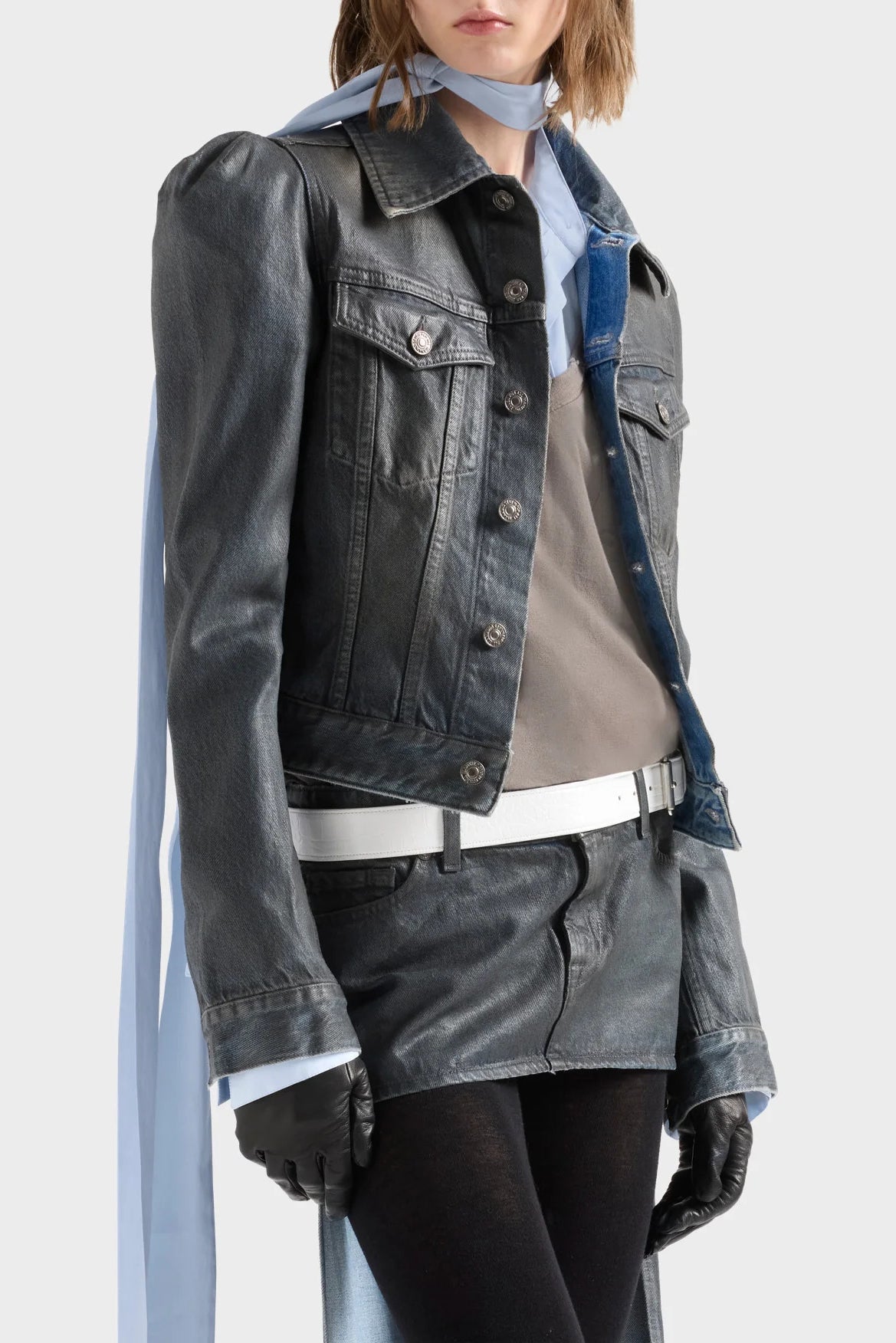 Jeansjacke Puff Sleeve in Nolita 7 For All Mankind