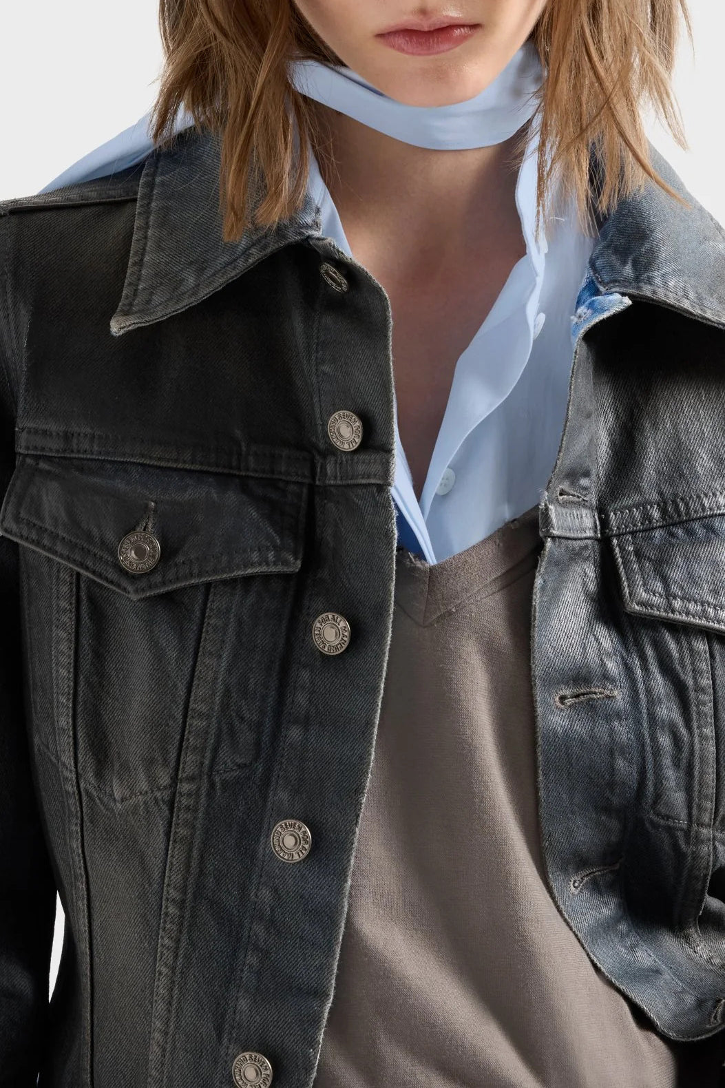 Jeansjacke Puff Sleeve in Nolita 7 For All Mankind