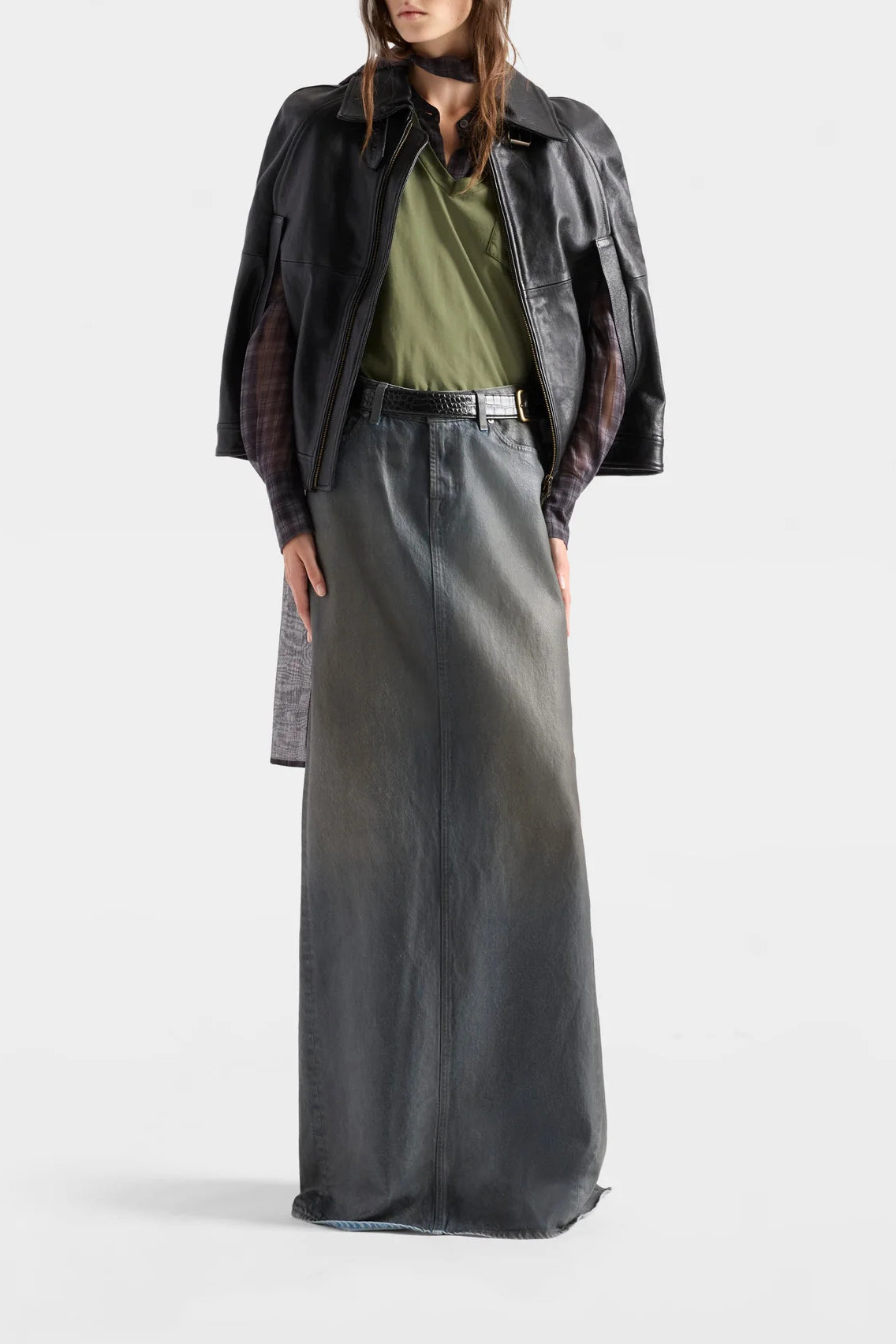 Jeansrock Full Length in Nolita 7 For All Mankind