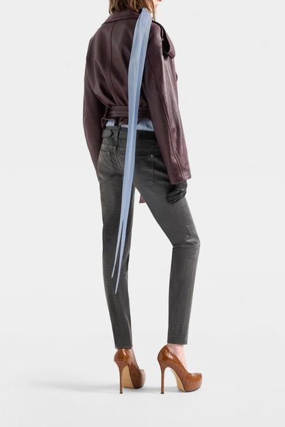 Leather Jacket in Black Cherry