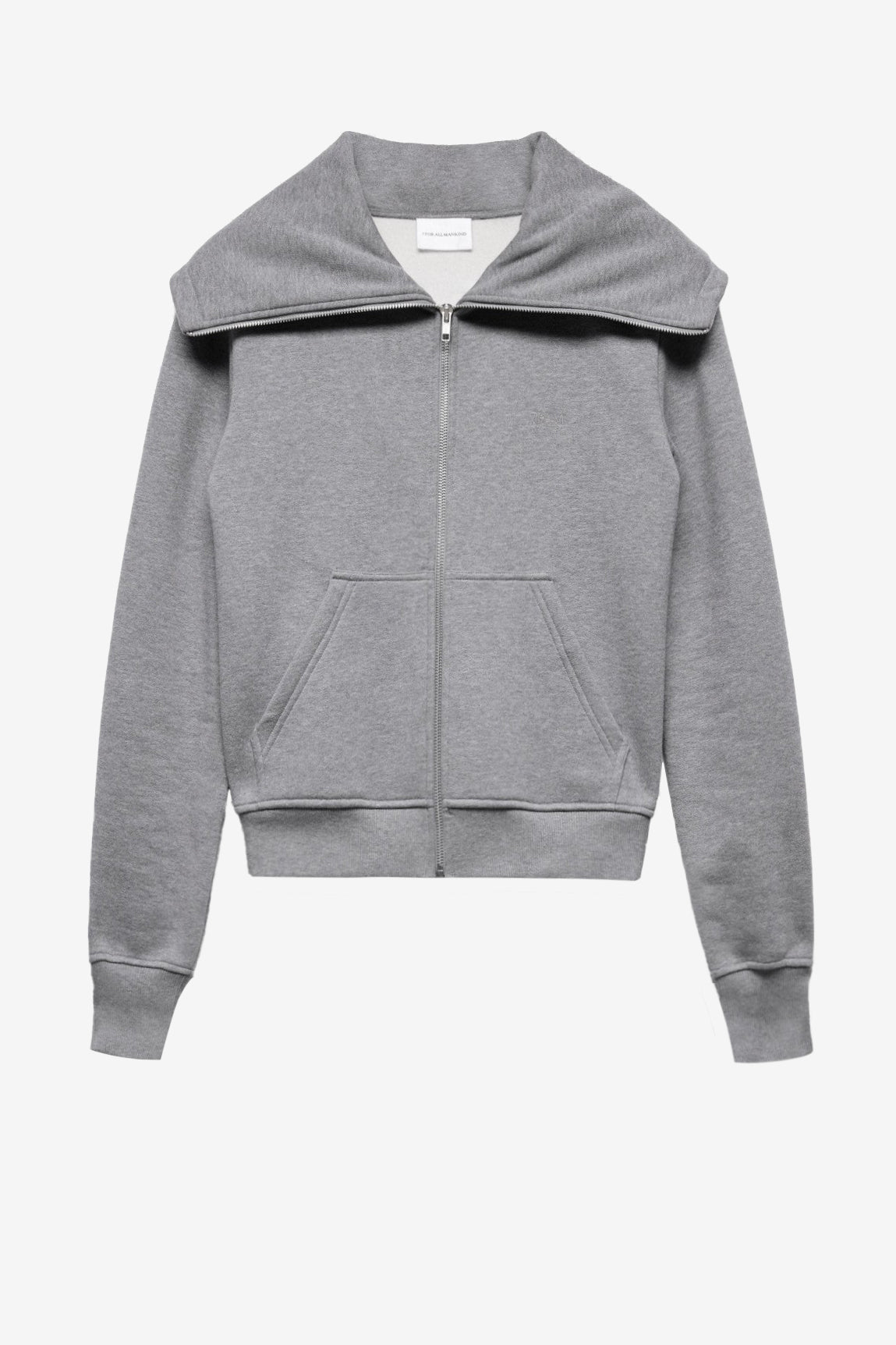 High-Neck Sweatshirt in Ash