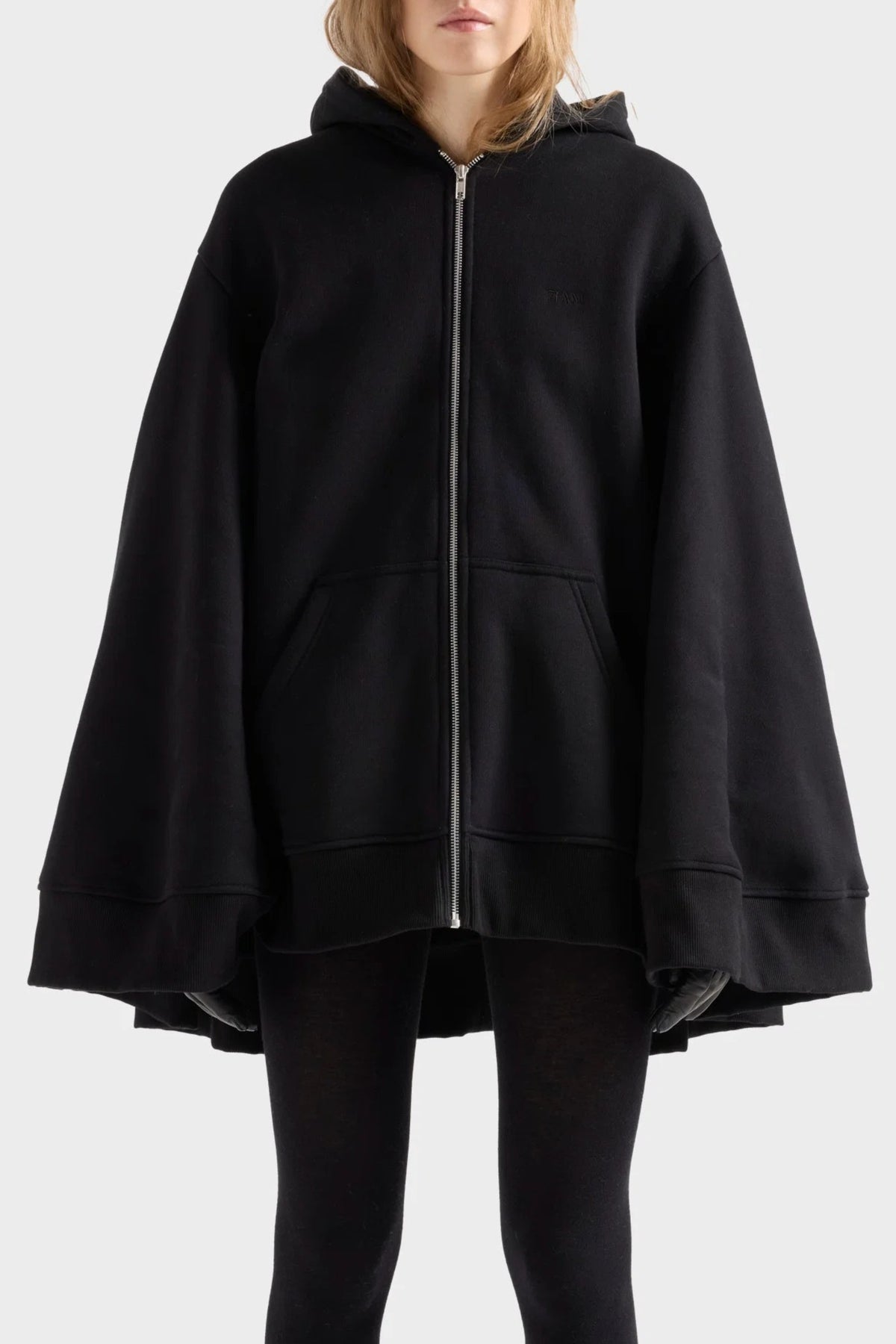 Sweatjacke Oversized in Schwarz 7 For All Mankind
