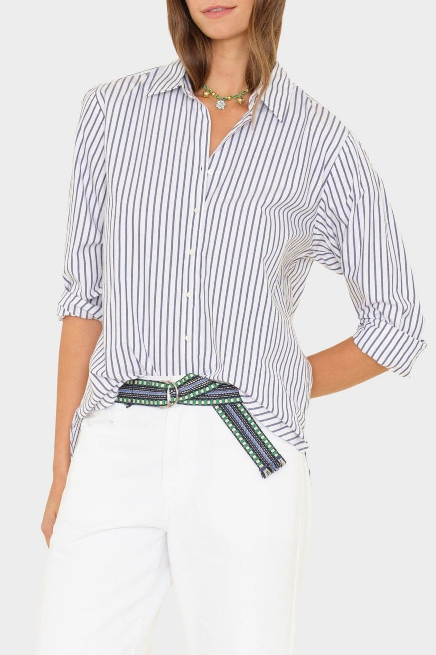 Beau blouse in windy blue