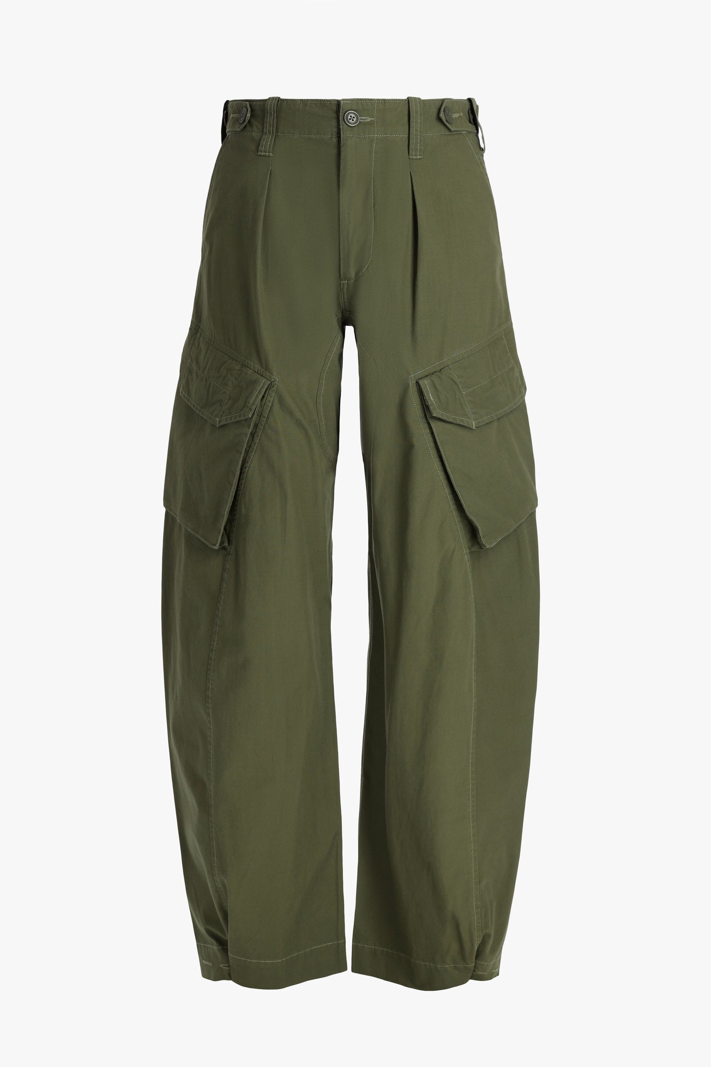 Barrel Cargo trousers in Olive Green