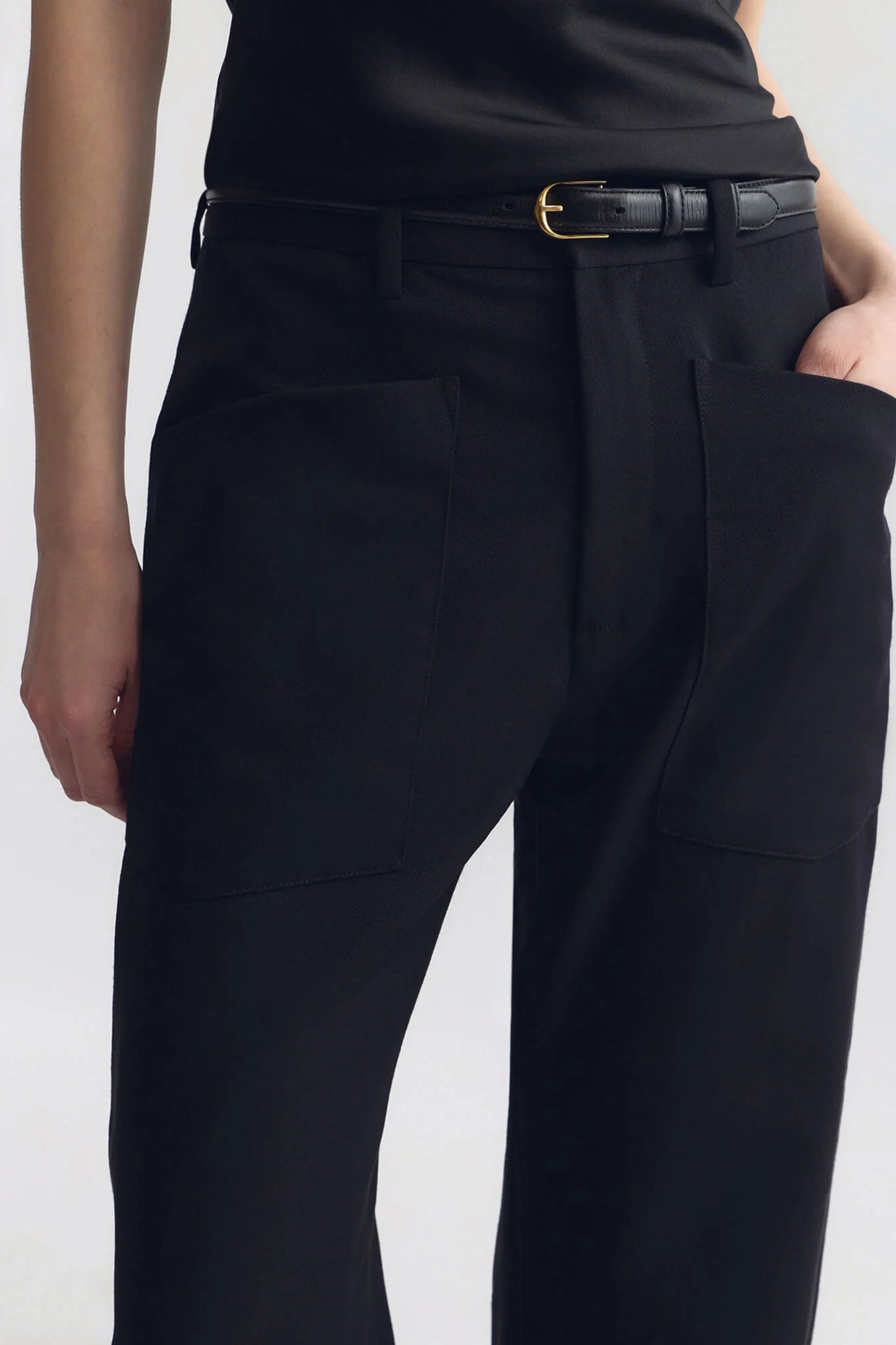 Hose Shon Wool in Schwarz Nili Lotan