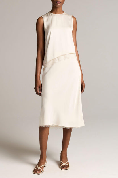 Top Lace Trim in Cream Vince