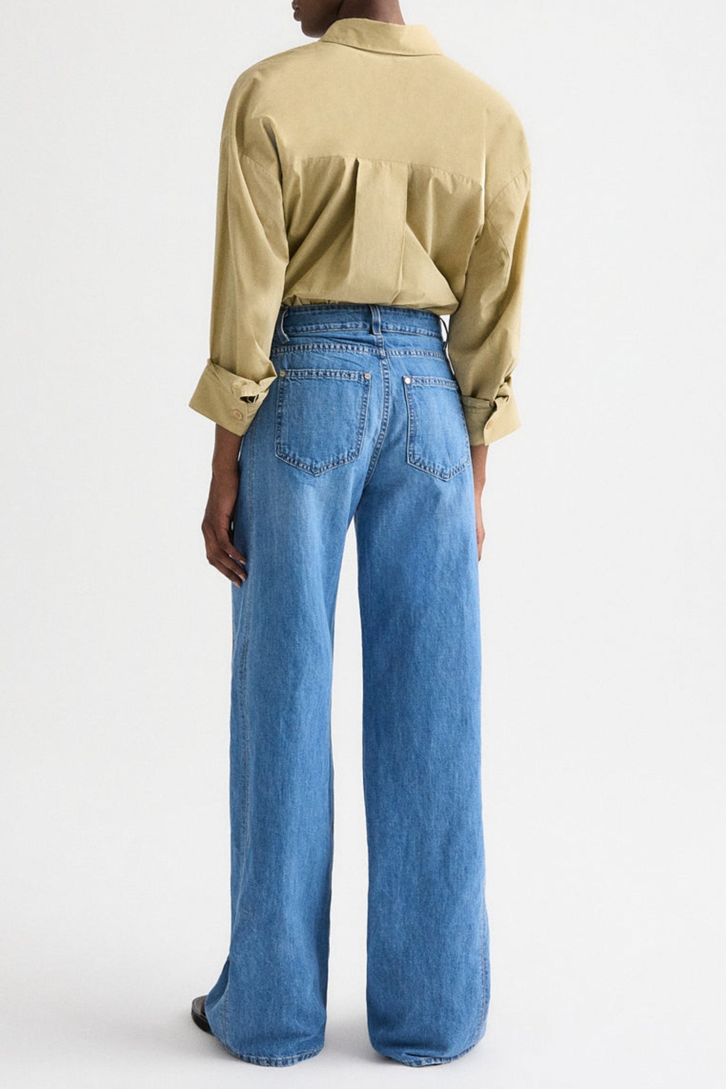 New Earl Blouse in Olive Gray by TWP Clothing - Anita Hass