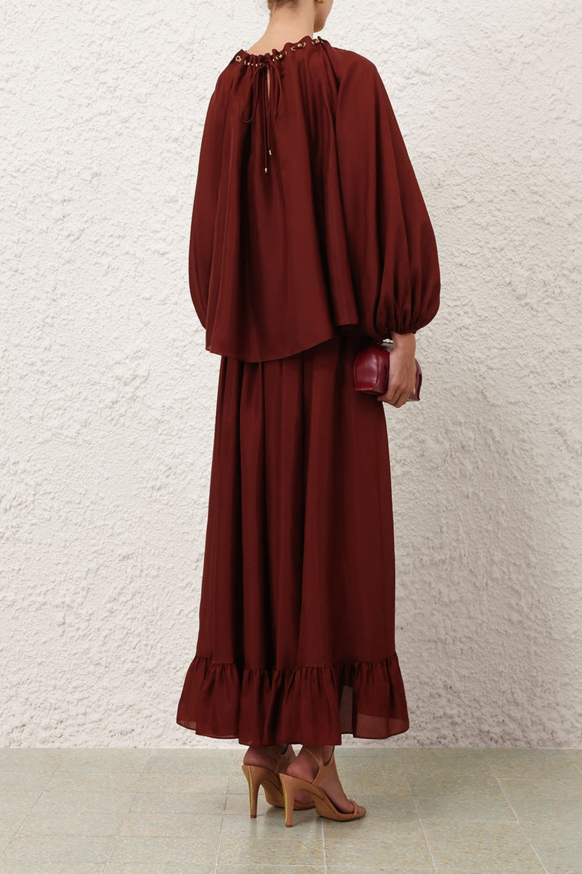 Bluse Aster Bead in MerlotZimmermann - Anita Hass