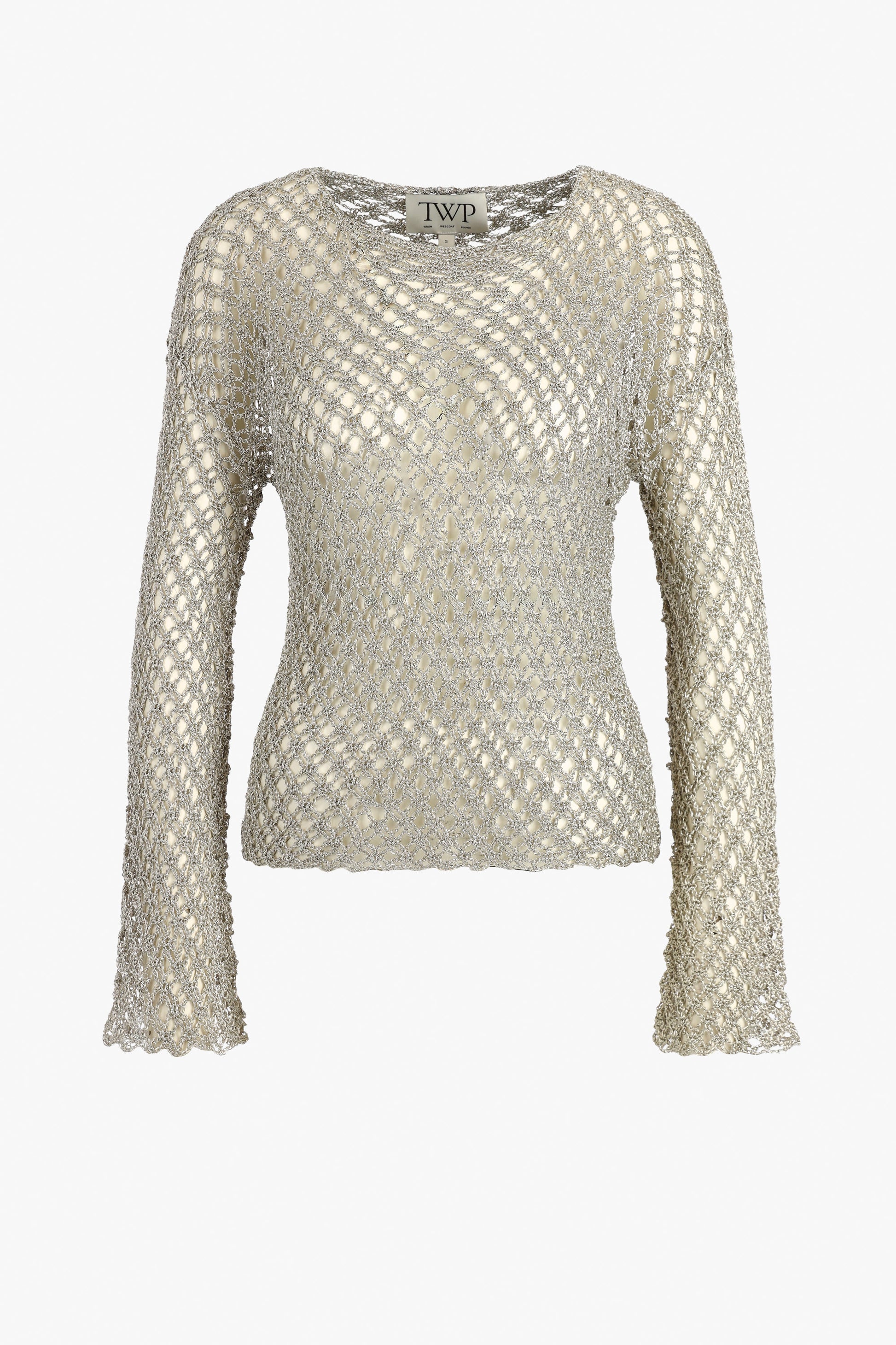 Pullover Crochet in Pale ChampagneTWP Clothing - Anita Hass