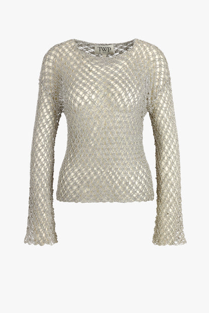Pullover Crochet in Pale ChampagneTWP Clothing - Anita Hass