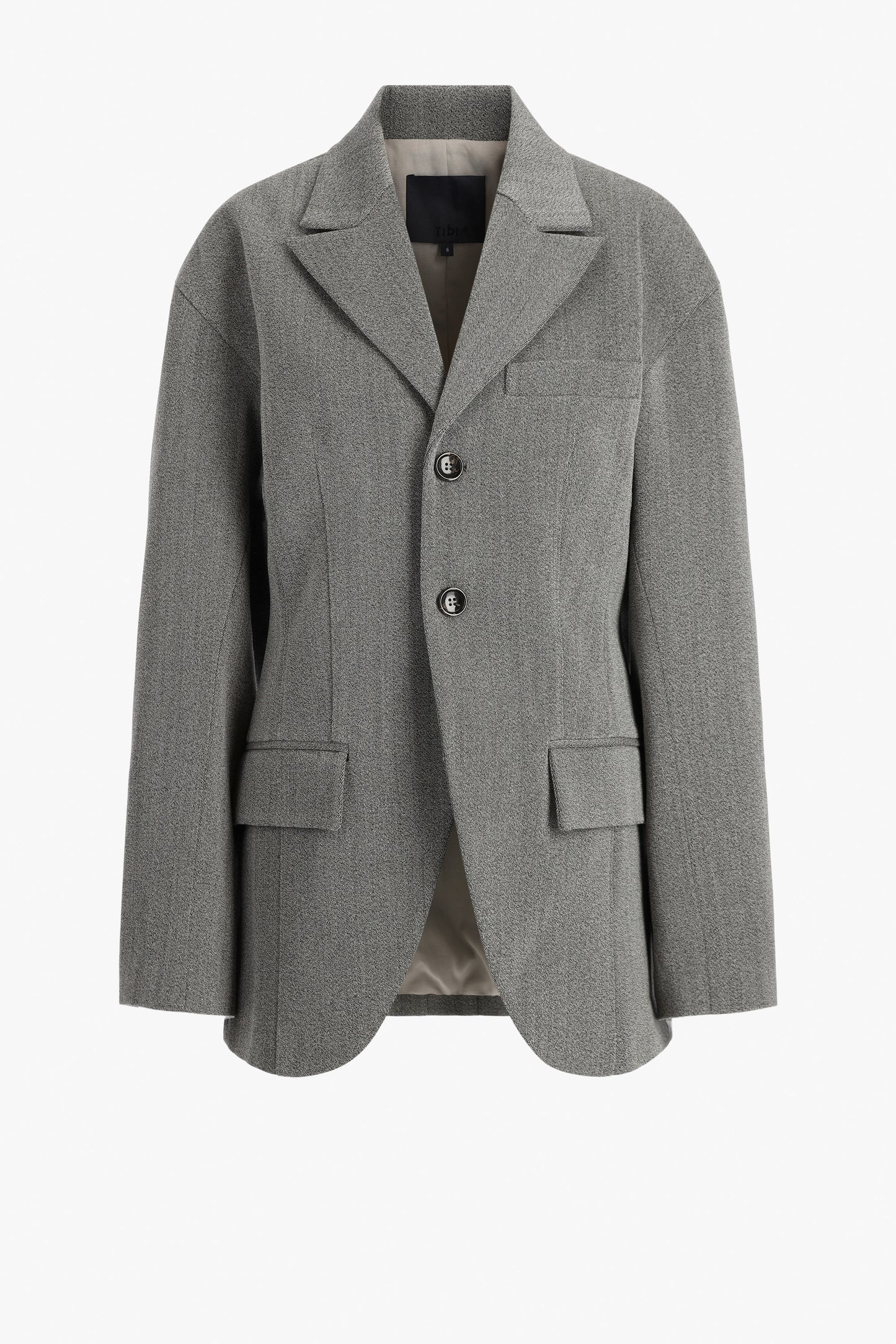 Blazer Sculpted in Grey Multi