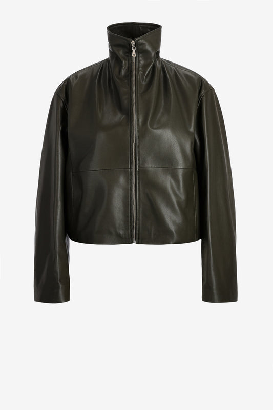 Lederjacke Etienne in OliveNour Hammour - Anita Hass