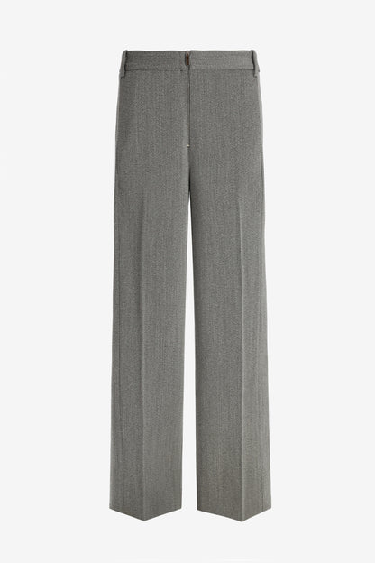 Hose Structured Wool in Grey MultiTibi - Anita Hass