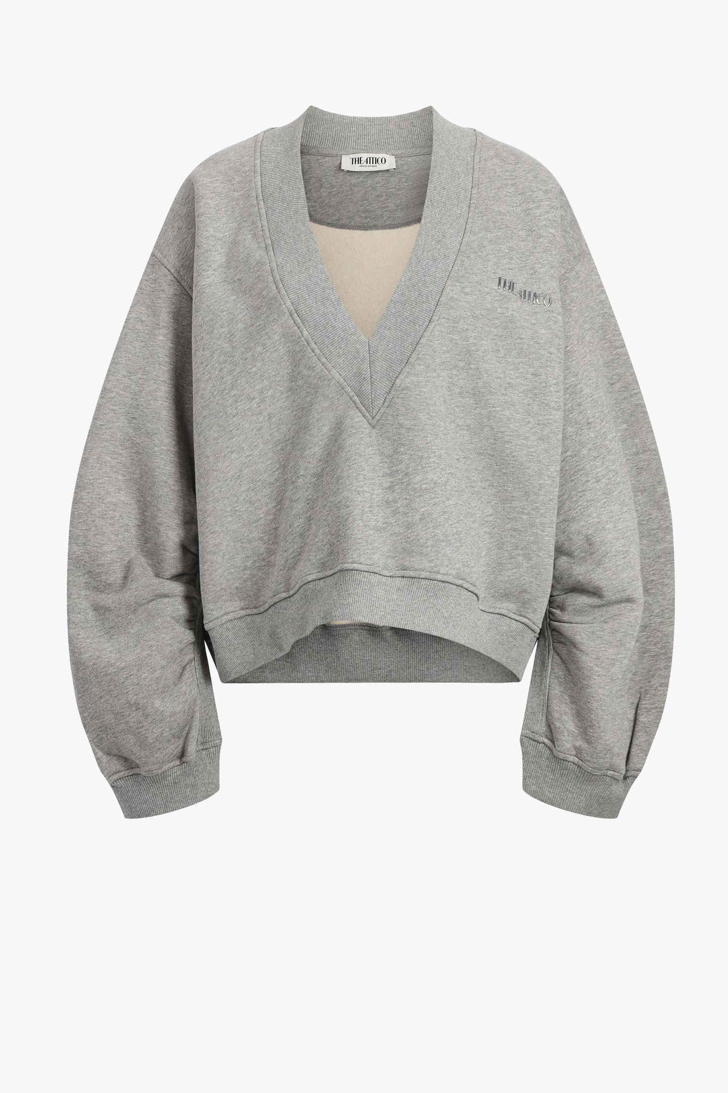 Sweatshirt Iconic in Grey MelangeThe Attico - Anita Hass