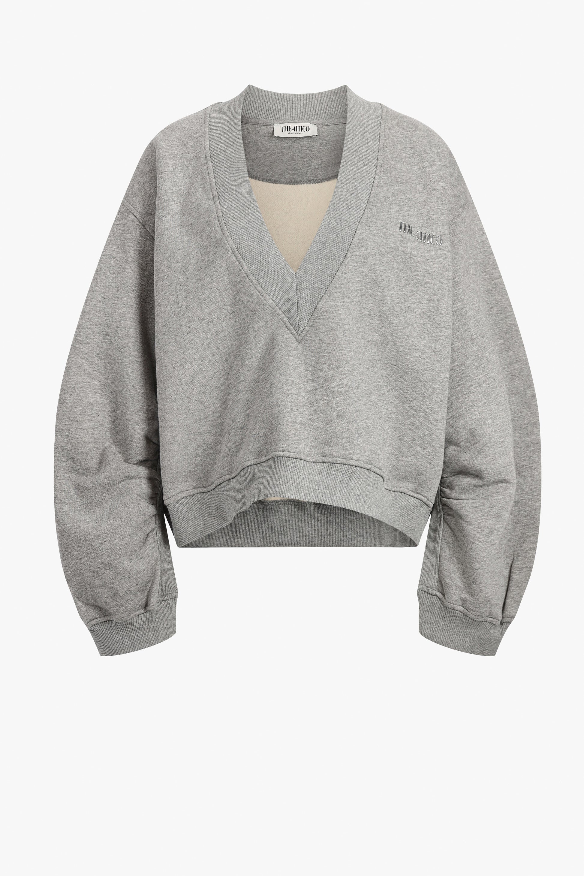 Sweatshirt Iconic in Grey MelangeThe Attico - Anita Hass