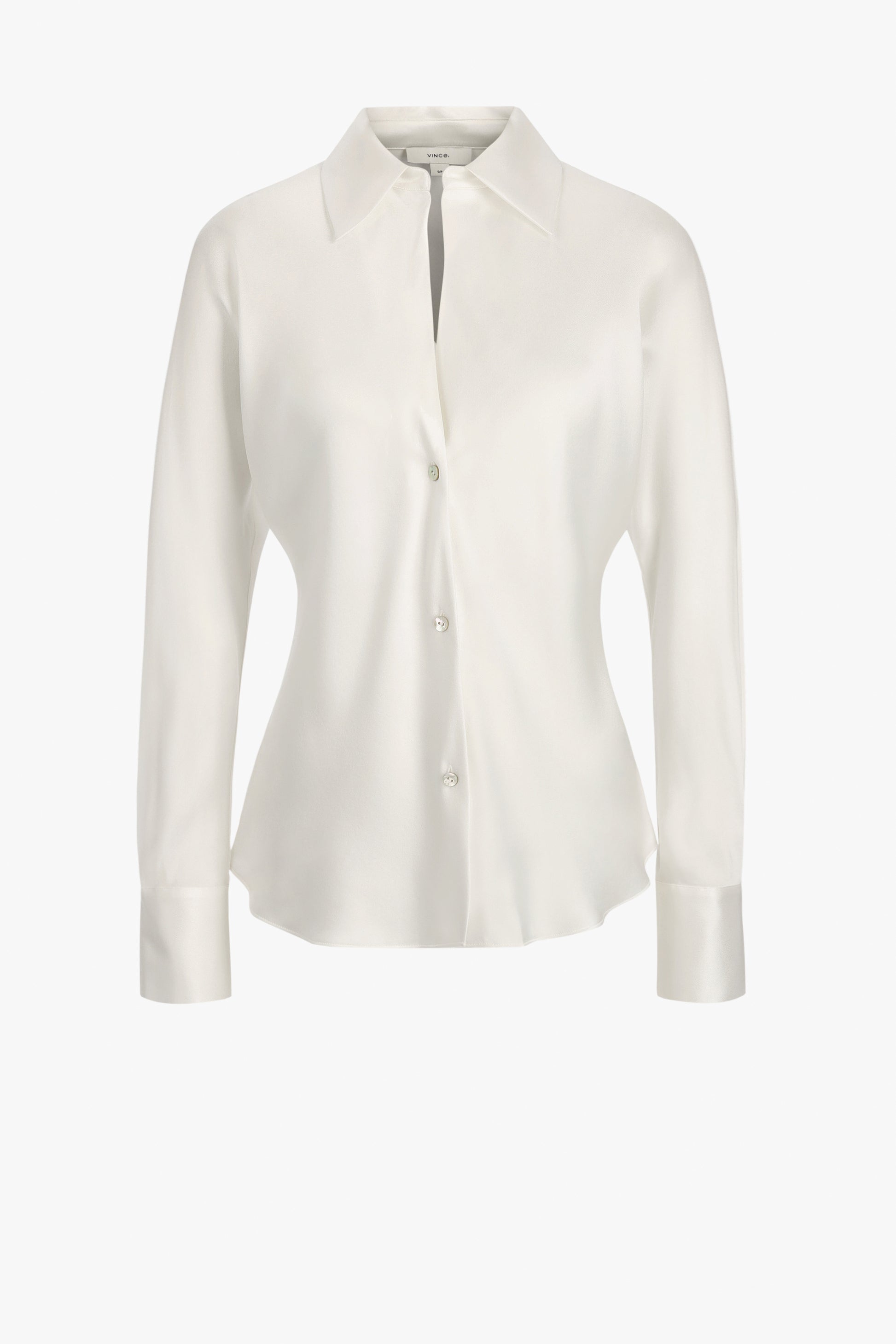 Bluse Bias Silk in Off WhiteVince - Anita Hass