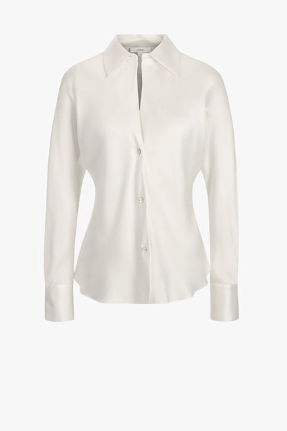 Bluse Bias Silk in Off WhiteVince - Anita Hass