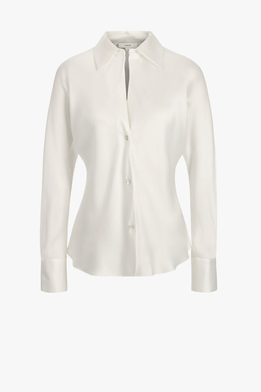 Bluse Bias Silk in Off White