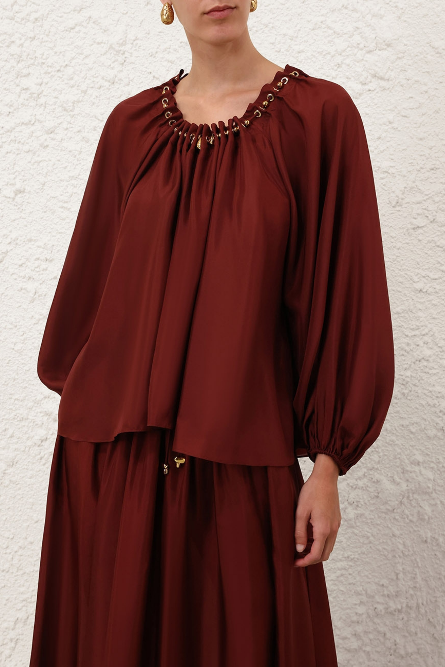 Bluse Aster Bead in MerlotZimmermann - Anita Hass