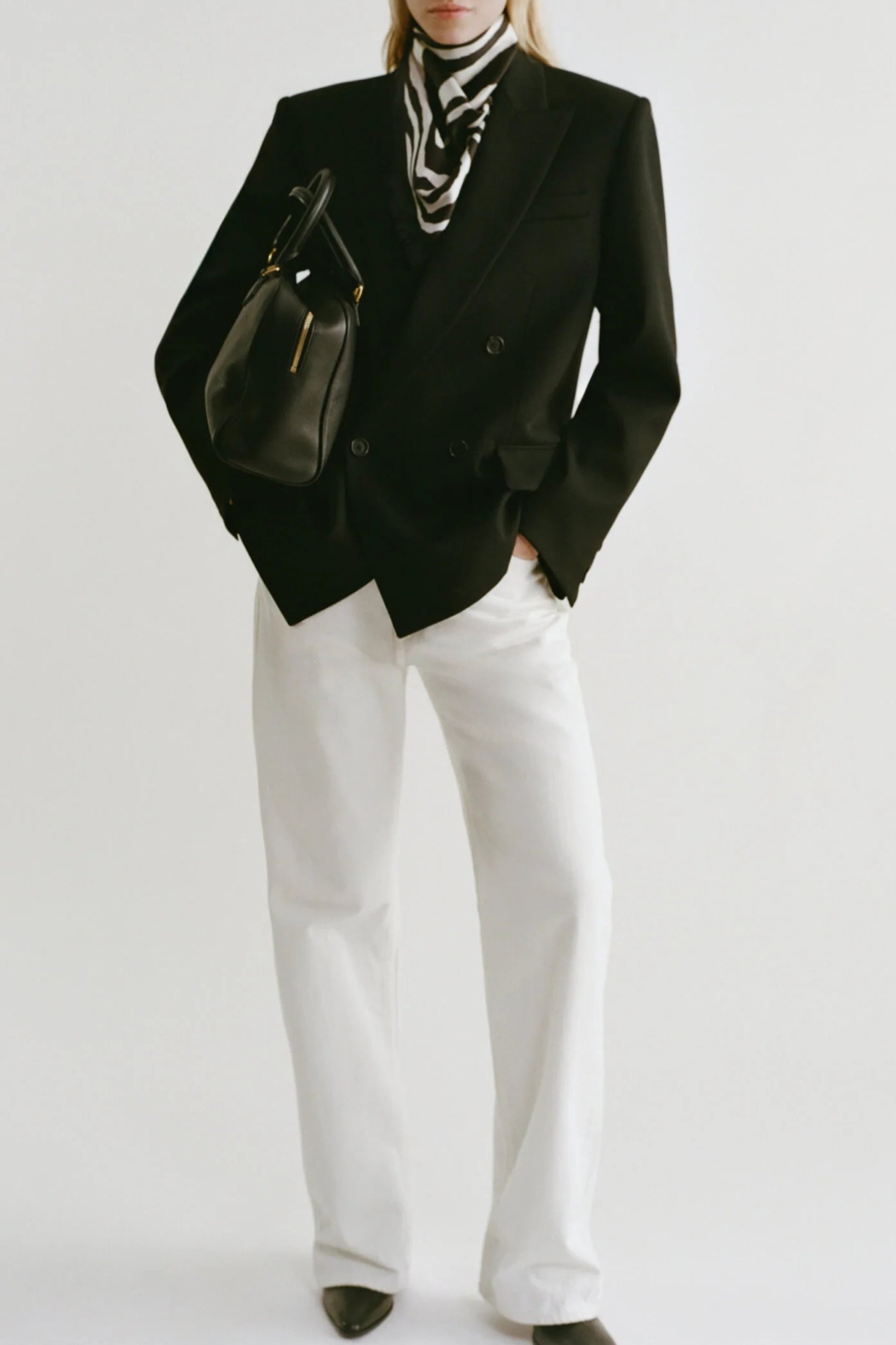 Schal Zebra in Black/Ivory Nili Lotan