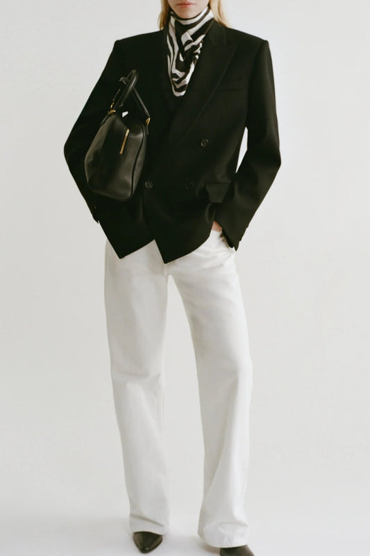 Schal Zebra in Black/Ivory Nili Lotan