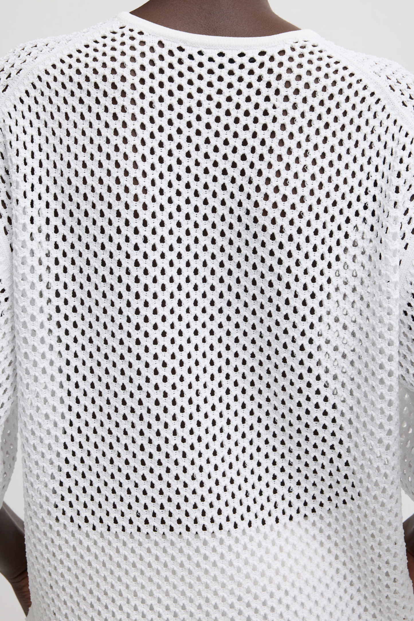 Shirt Crochet Net in WeißTibi - Anita Hass