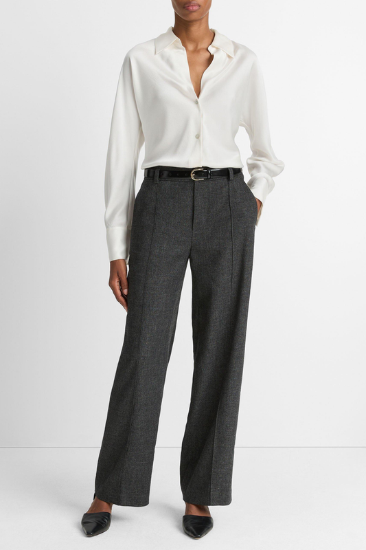 Bluse Bias Silk in Off WhiteVince - Anita Hass