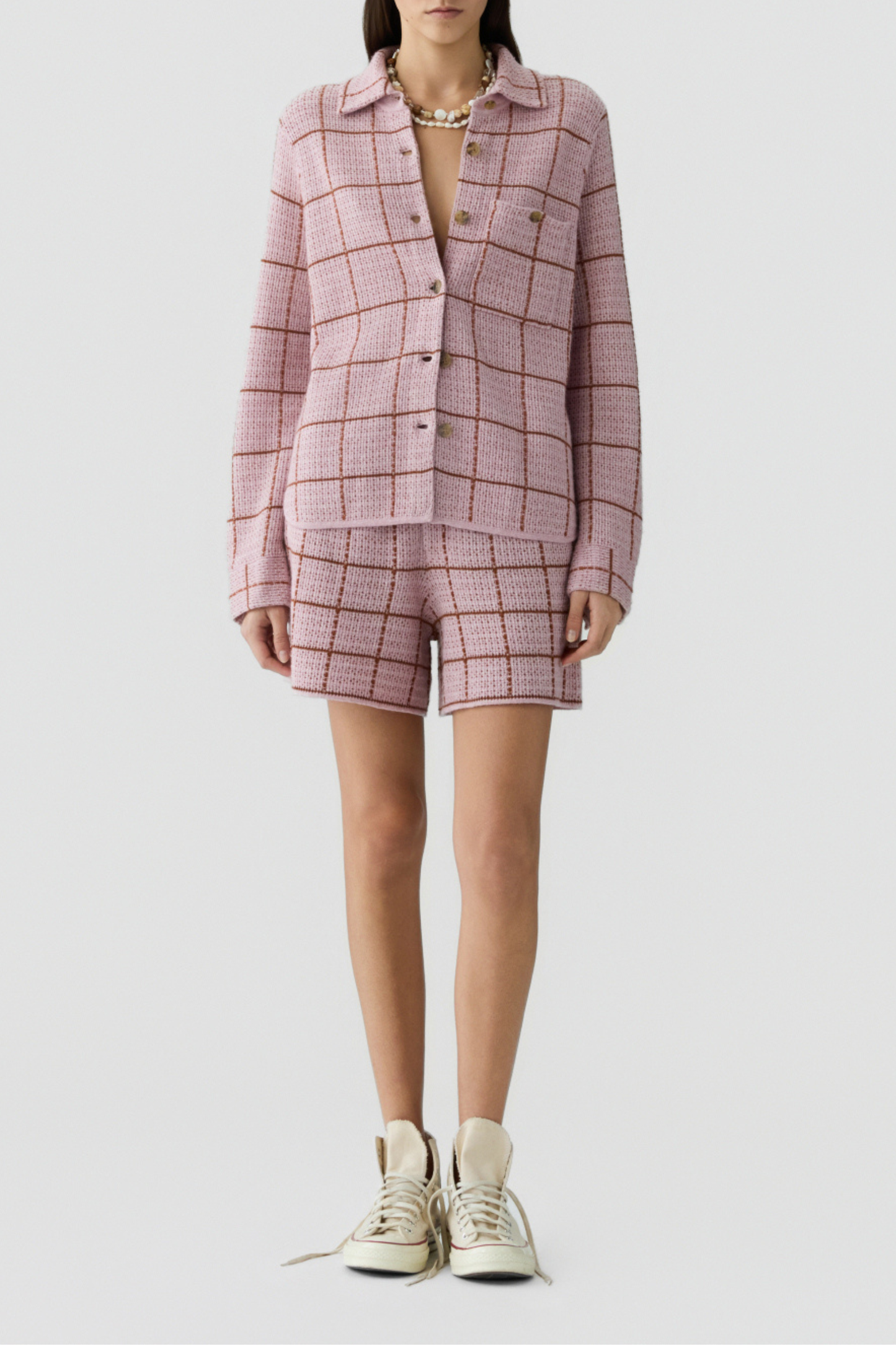 Dylan Plaid blouse in Sprinkle