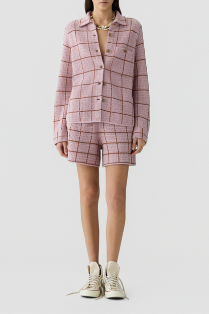 Dylan Plaid blouse in Sprinkle