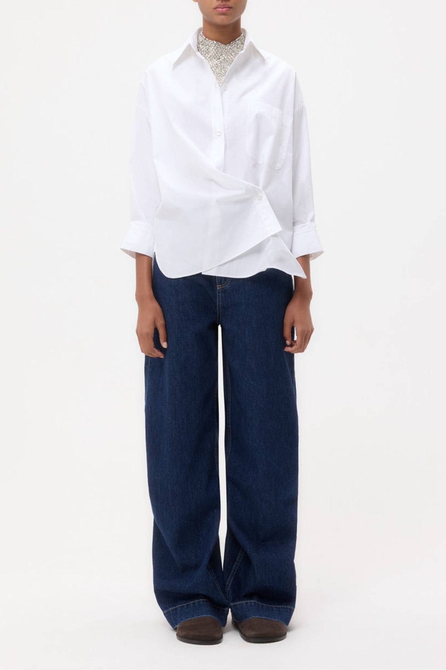 Bluse New Earl in WhiteTWP Clothing - Anita Hass