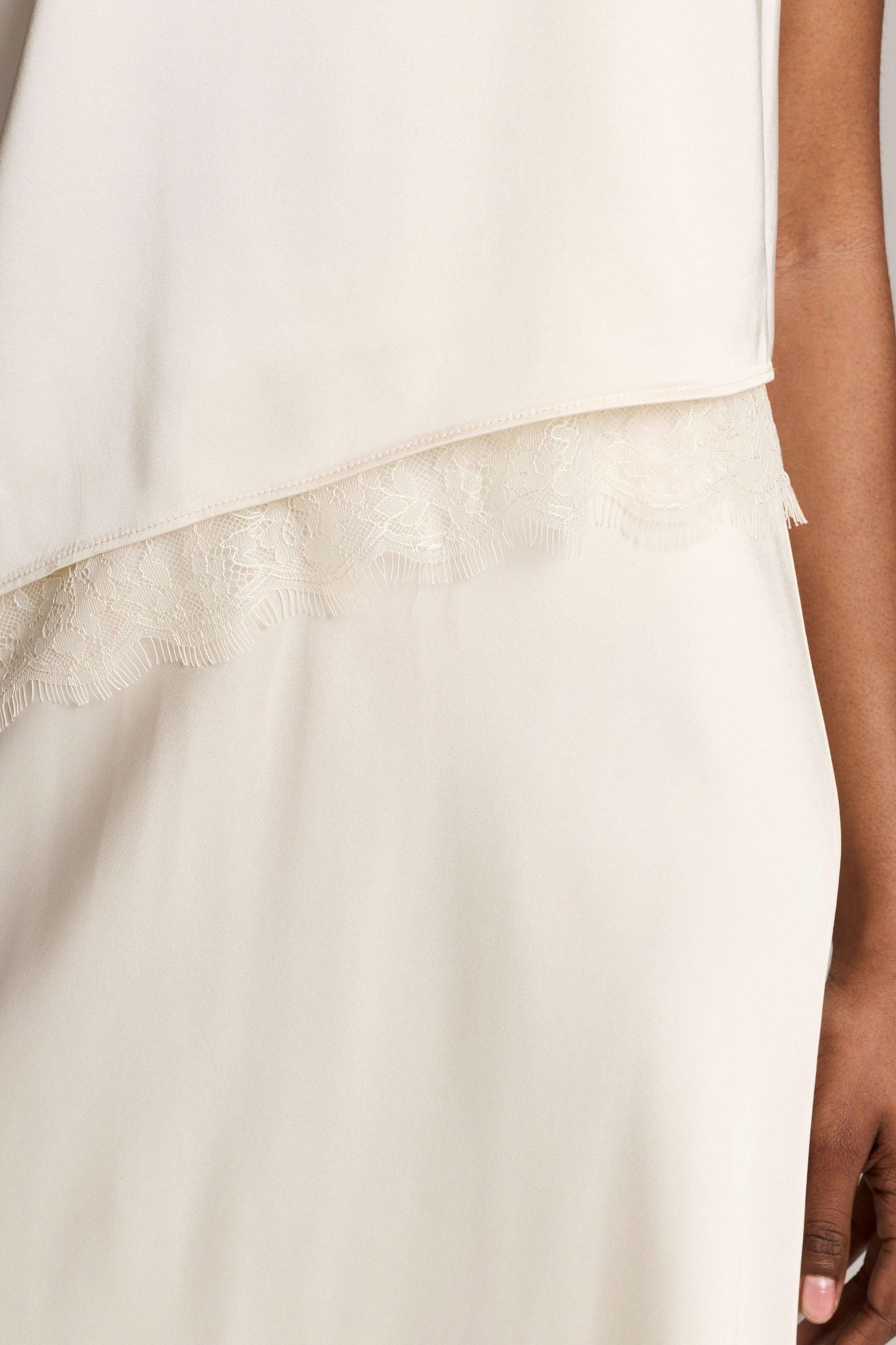 Top Lace Trim in Cream Vince