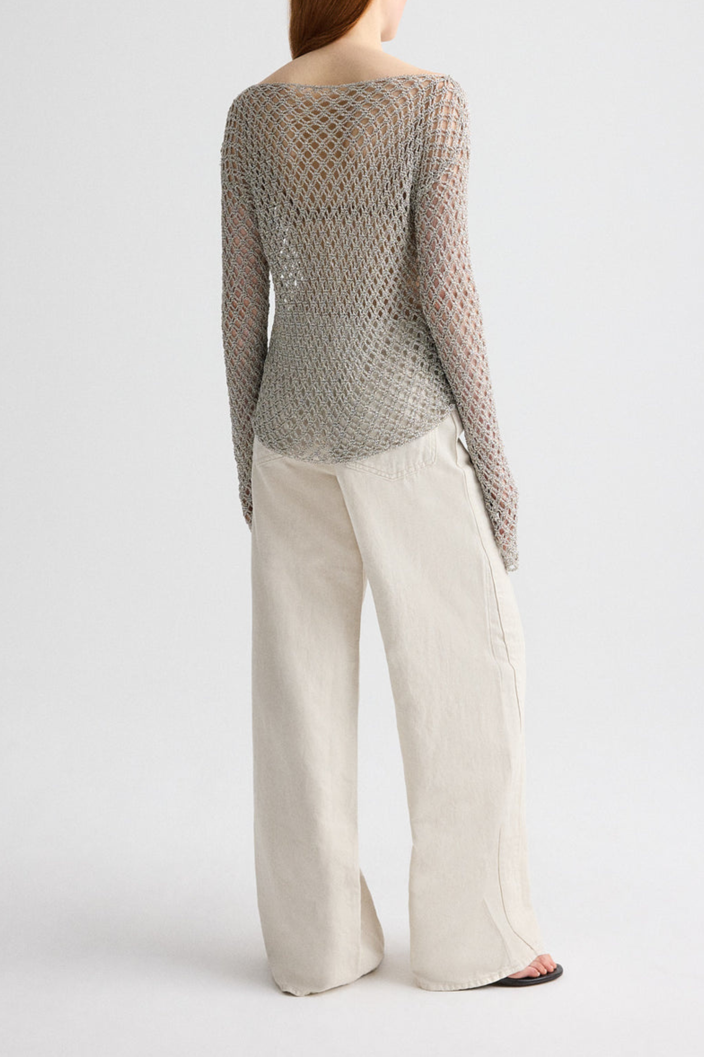Pullover Crochet in Pale ChampagneTWP Clothing - Anita Hass