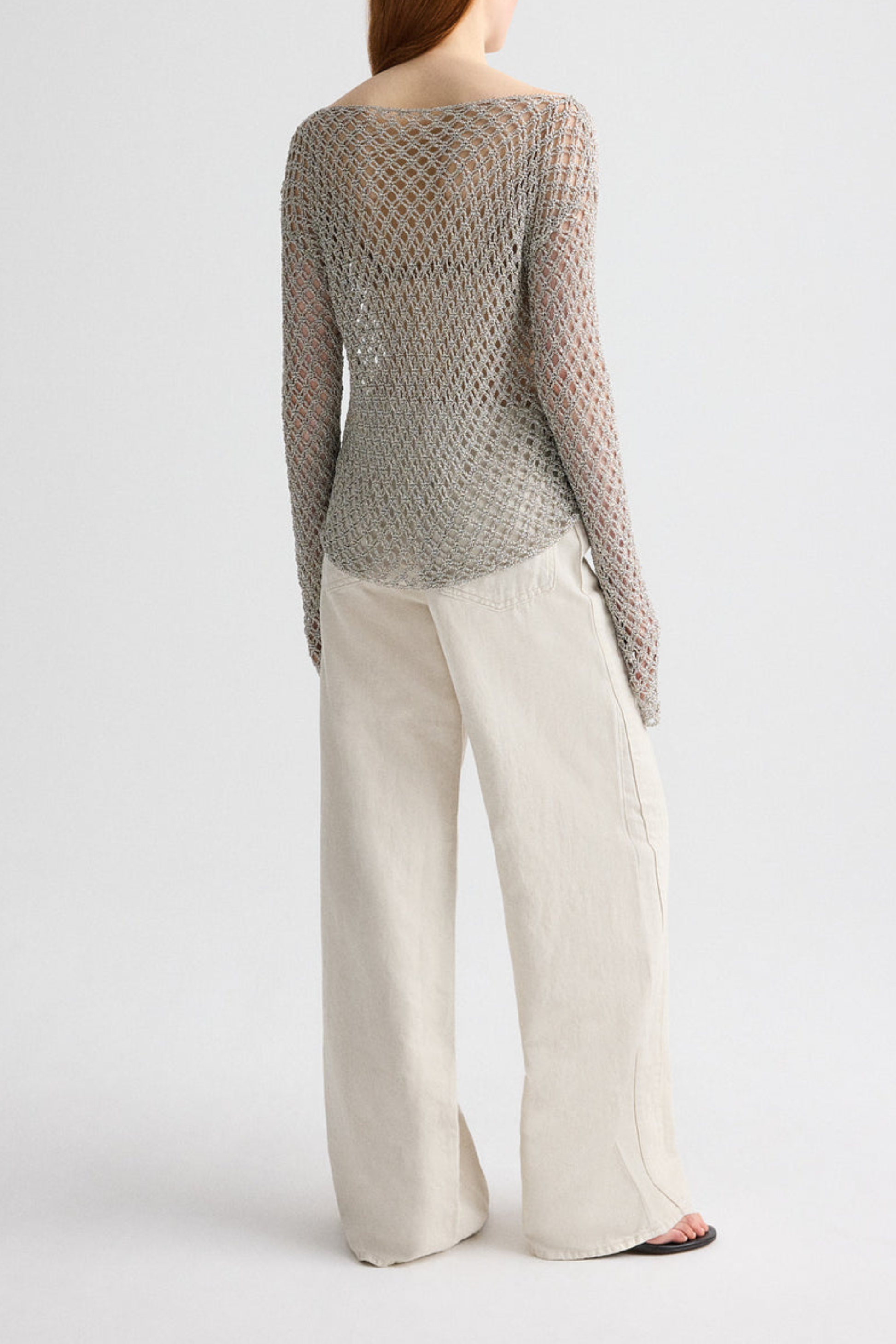 Pullover Crochet in Pale ChampagneTWP Clothing - Anita Hass
