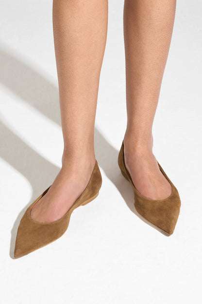 Ballerinas Cassy in Tobacco Suedeaeyde - Anita Hass