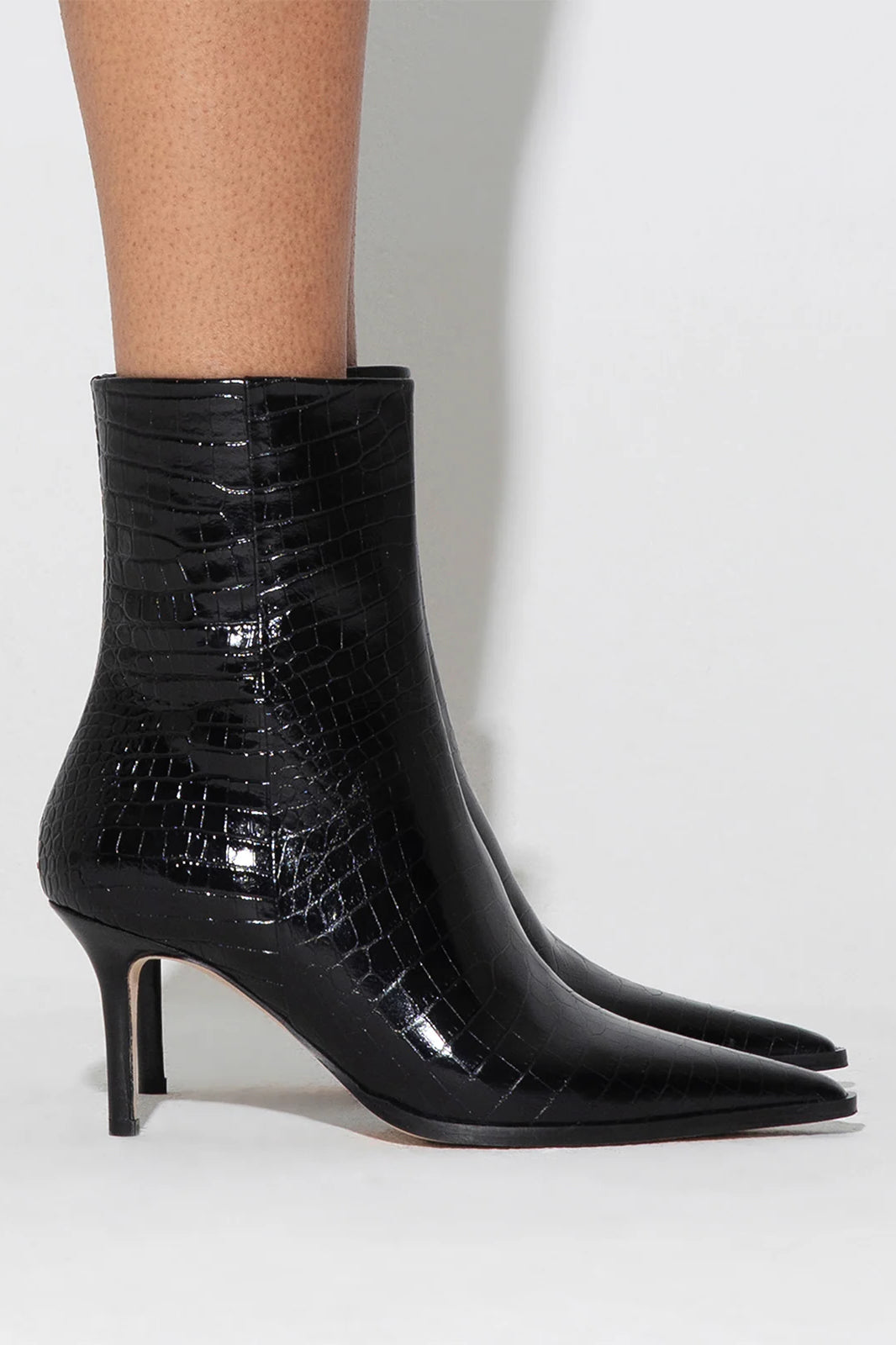 Croc patent ankle boots online