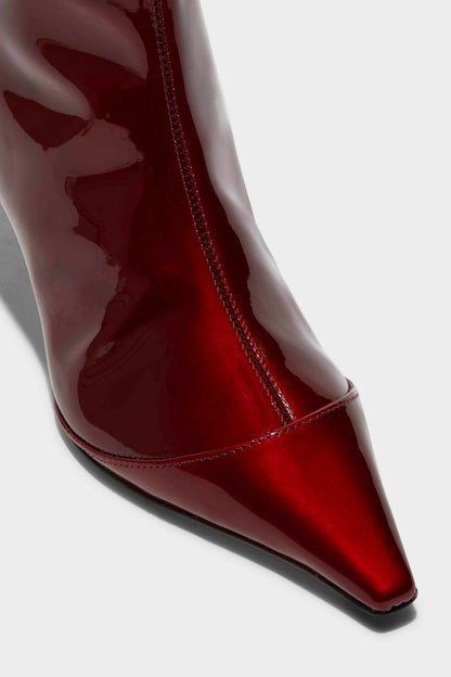 Boots Roe in Red Metallic