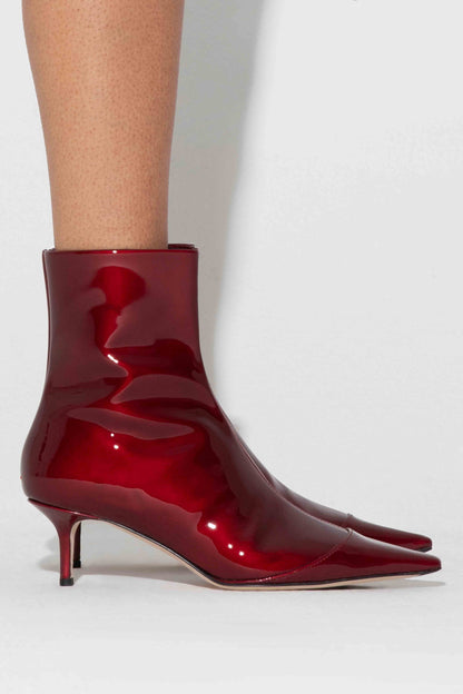 Boots Roe in Red Metallic