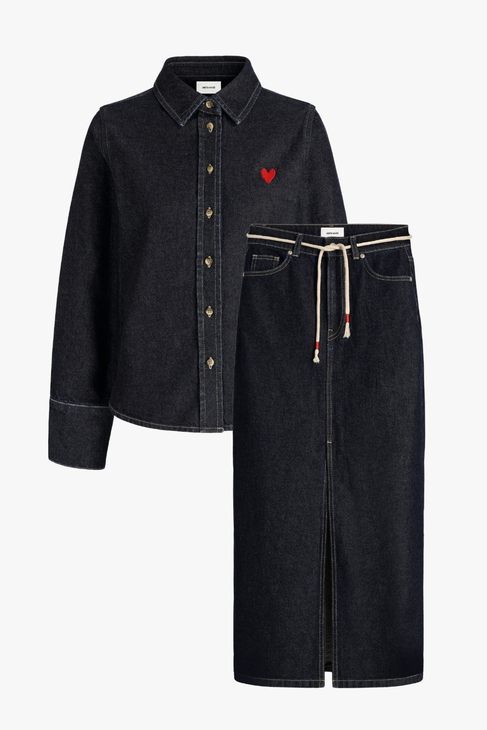Denim Set The Maxi in Raw Denim
