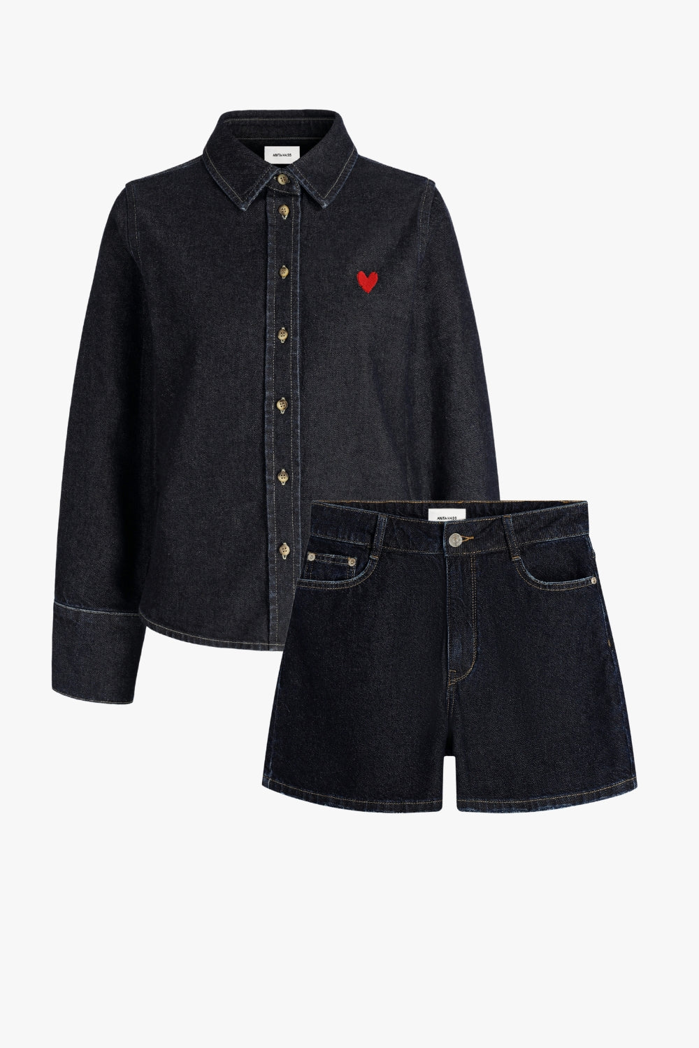 Conjunto de vaqueros «Summer Day» en denim sin tratar