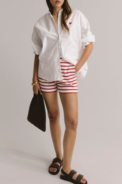Bluse Oxford in Weiß