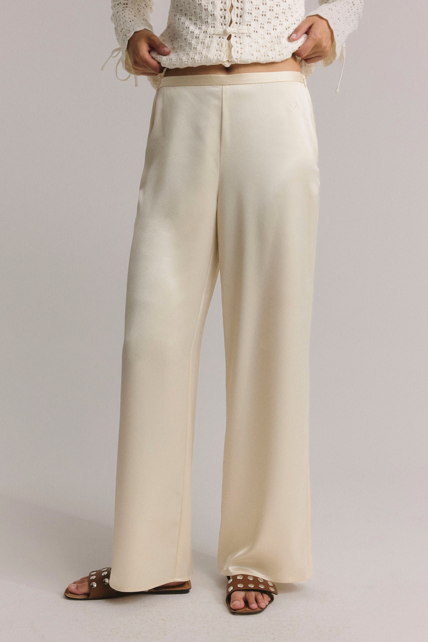 Elegant Flow trousers in ivory