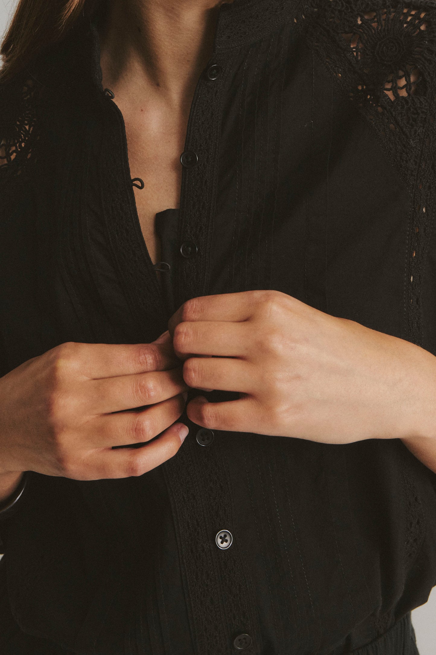 Bluse Romance in Schwarz