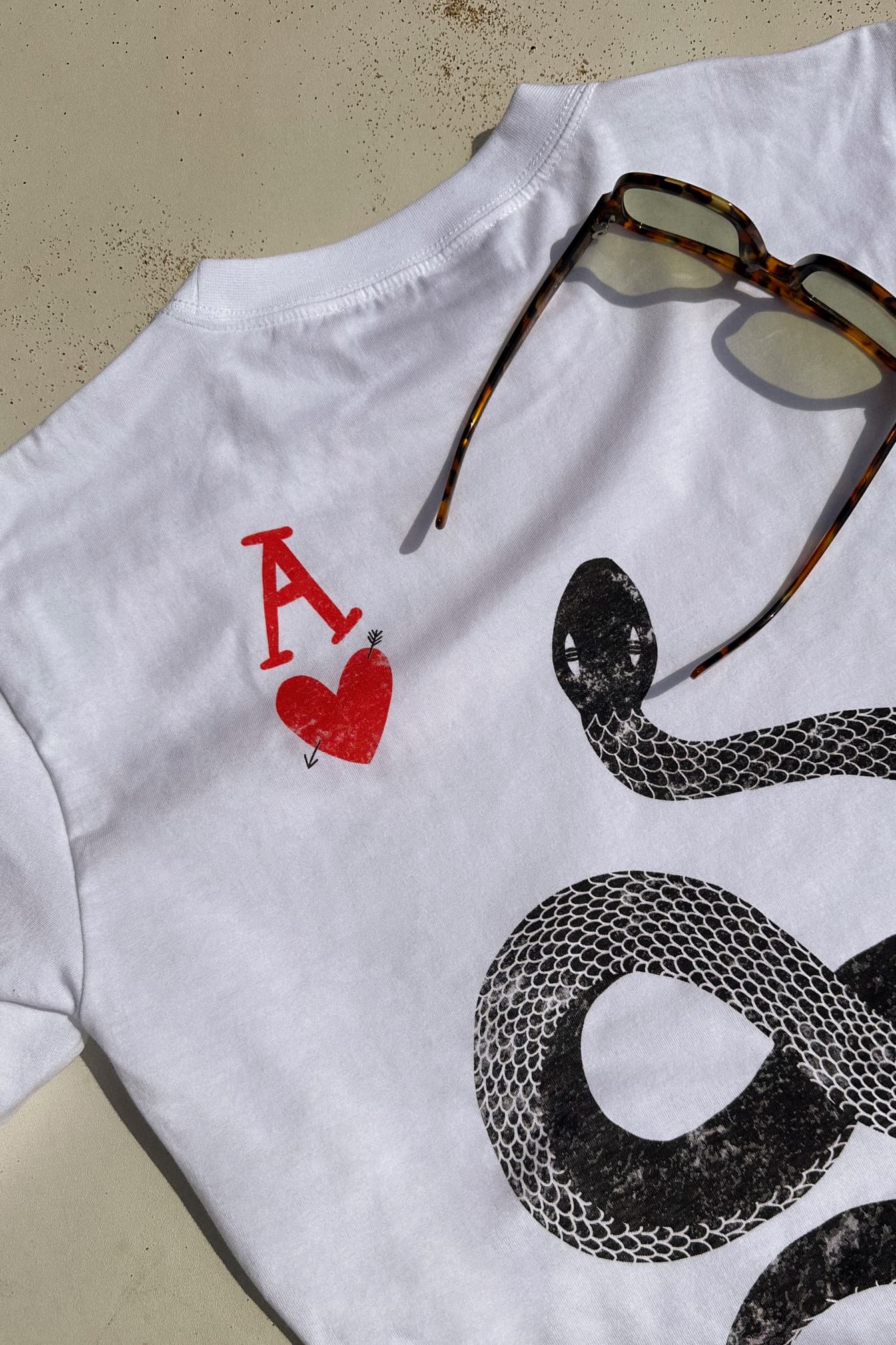 T-Shirt 'Snake' in WeißAnita Hass - Anita Hass
