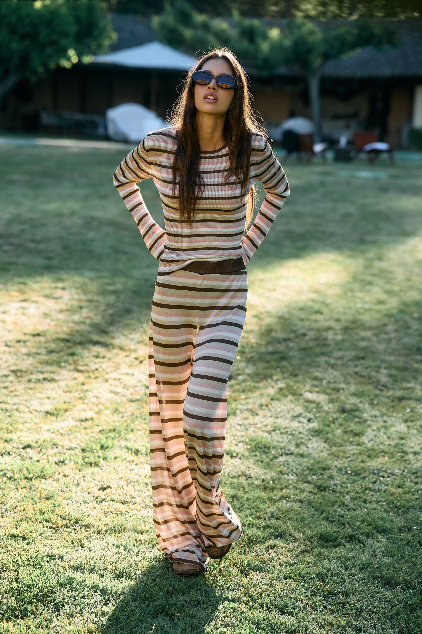 Longsleeve Sunset Glow in Striped LurexAnita Hass - Anita Hass