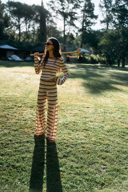 Hose Sunset Glow in Striped LurexAnita Hass - Anita Hass