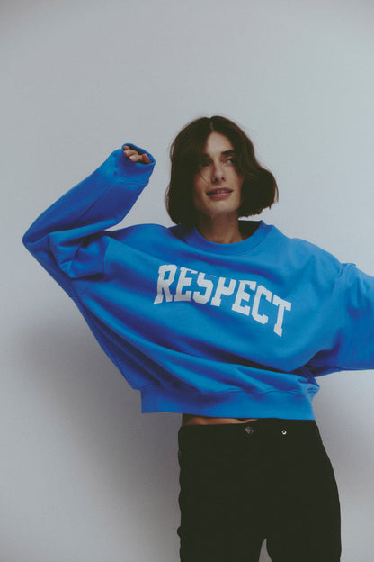 Sweatshirt 'Respect' in BlauAnita Hass - Anita Hass