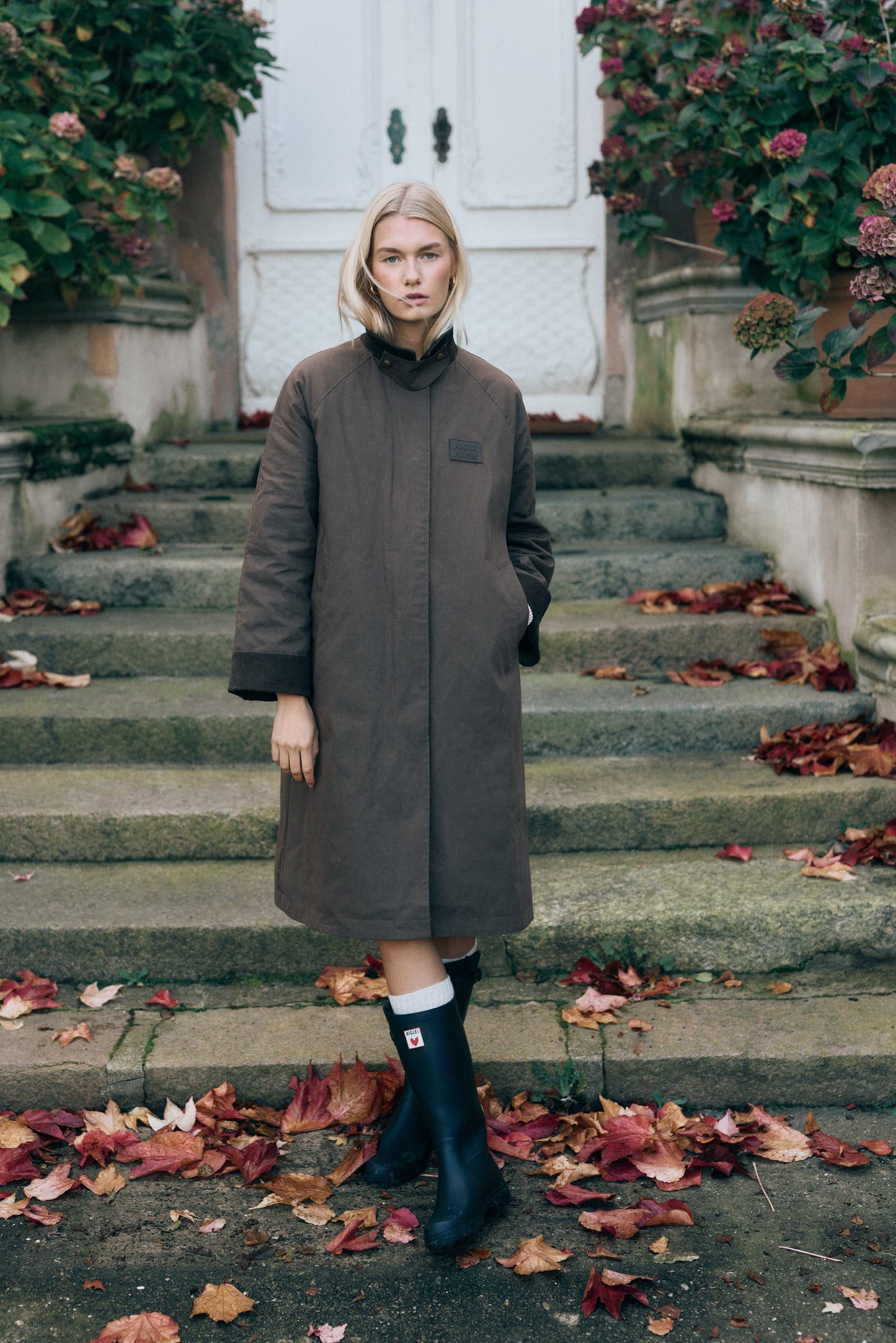 Regenstiefel 'Heart' in SchwarzAigle x Anita Hass - Anita Hass