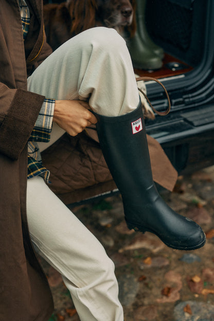 Regenstiefel 'Heart' in SchwarzAigle x Anita Hass - Anita Hass