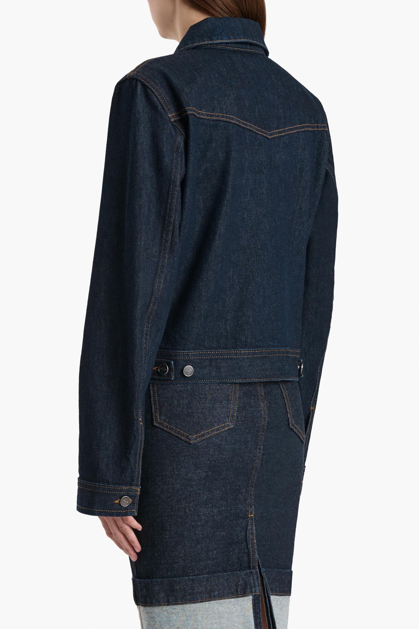 Augustine denim jacket in Benson