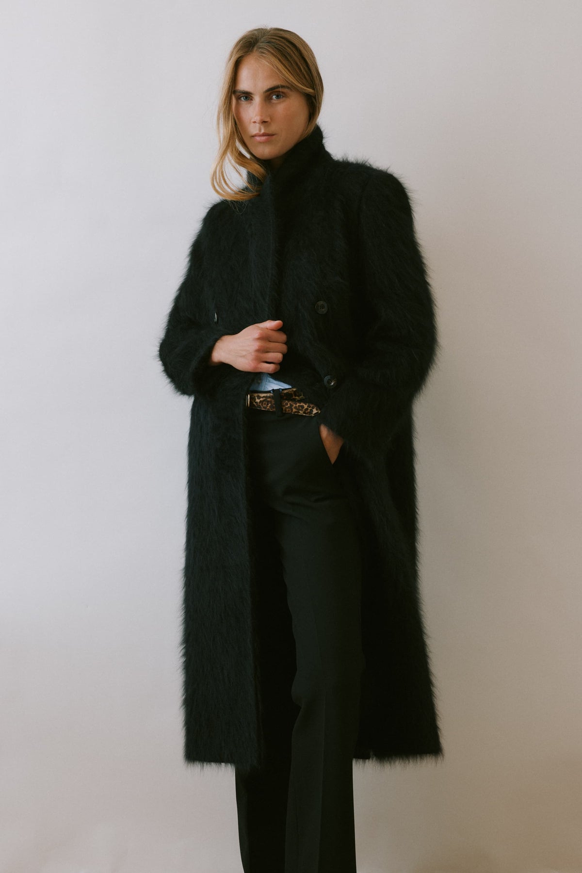 Coat Alessia in Midnight Black